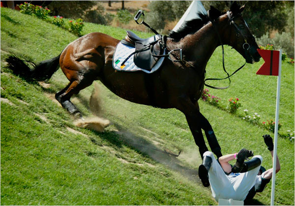 man fall horse pics