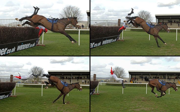 Jockey Lewis Ferguson falls