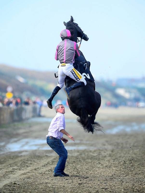 falling horse rider