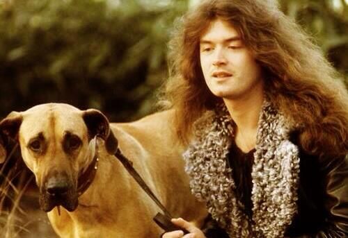 Glenn Hughes with dog