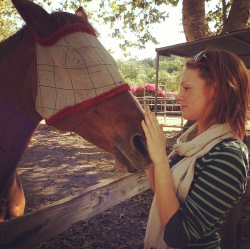 Laura Prepon horse