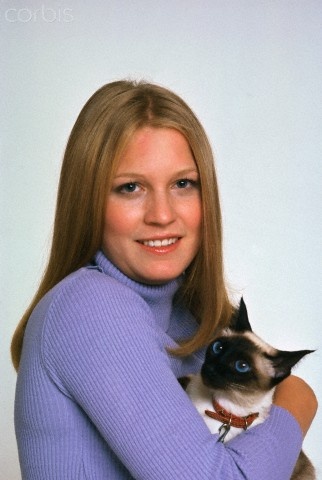Susan Ford with her cat