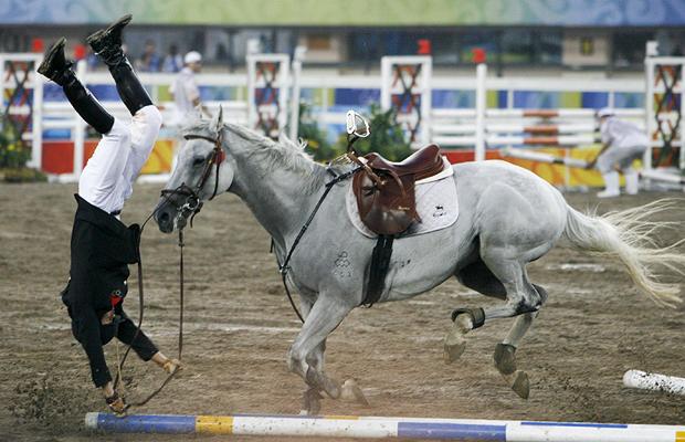 eventing, falling horse