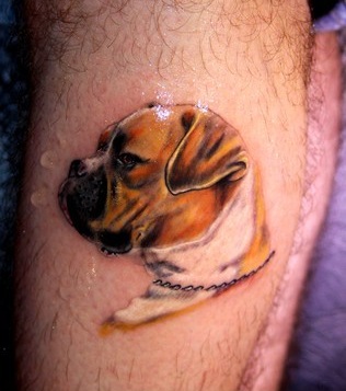 boxer dog tattoo designs