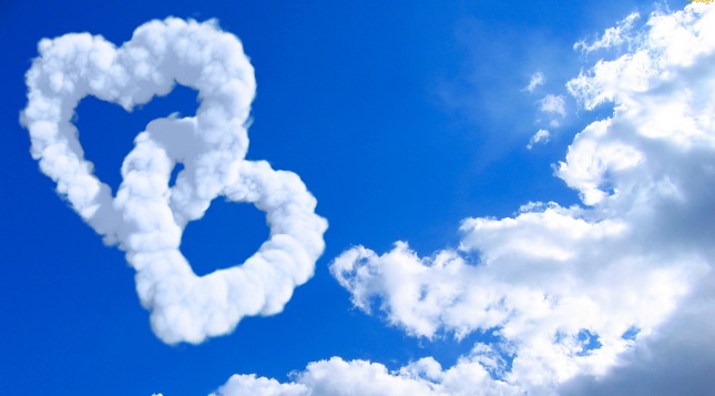love clouds sky
