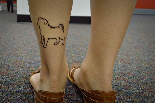 Lucky Pug  Pug Tattoos  Pug Dog Tattoo Design Inspirations