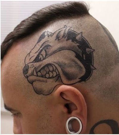 Mastiff Tattoo head tattoo