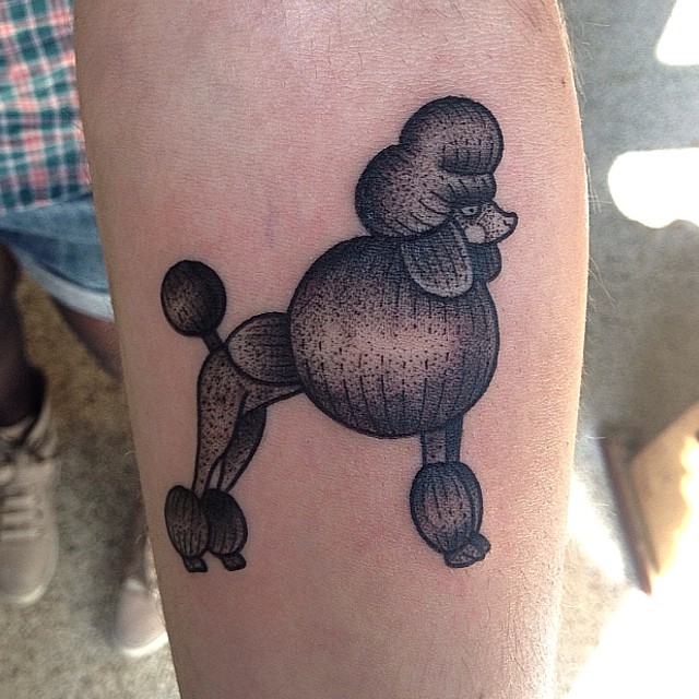 Poodle-black-tattoo-design
