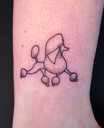 Poodle-miniature-tattoo-design