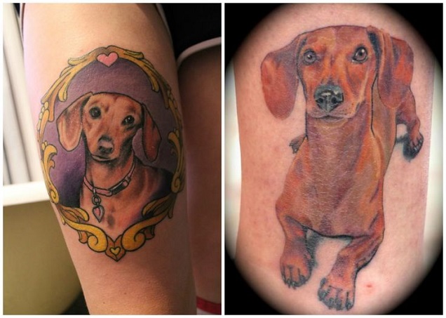 dachshund tattoo doxie