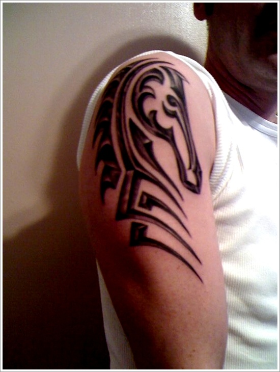 design horse tattoo stylish