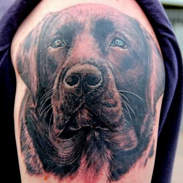 labrador design tattoo
