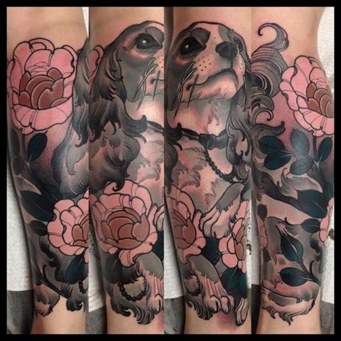 spaniel tattoo photography