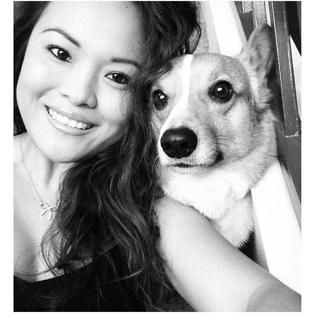 girl corgi photo love