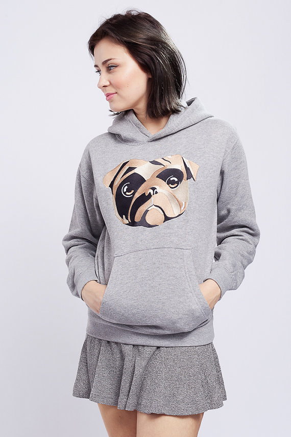 snazzy hoodie pug