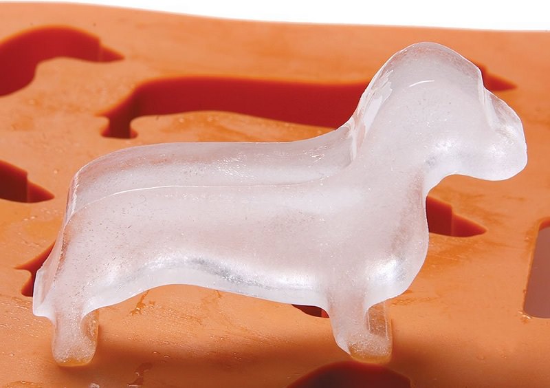 cool dachshund-shaped ice tray