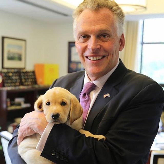 “Heartbroken — We’ve lost our best friend.Virginia Gov. Announces the death of their yellow Lab, Guinness 22
