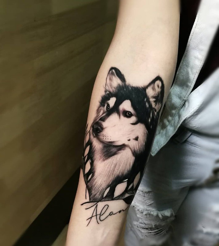 16 Husky Tattoo Ideas 11