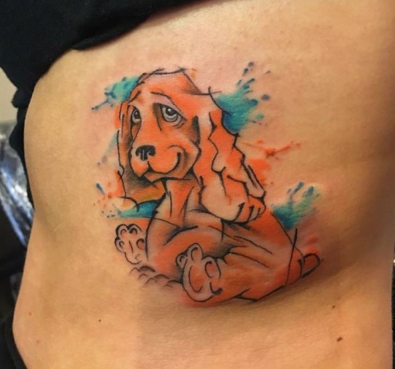 15 Cocker Spaniel Tattoo Ideas 9