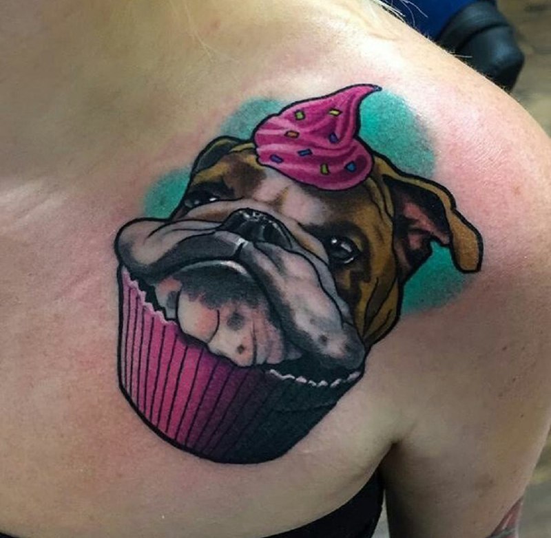 15 English Bulldog Tattoo Ideas 10