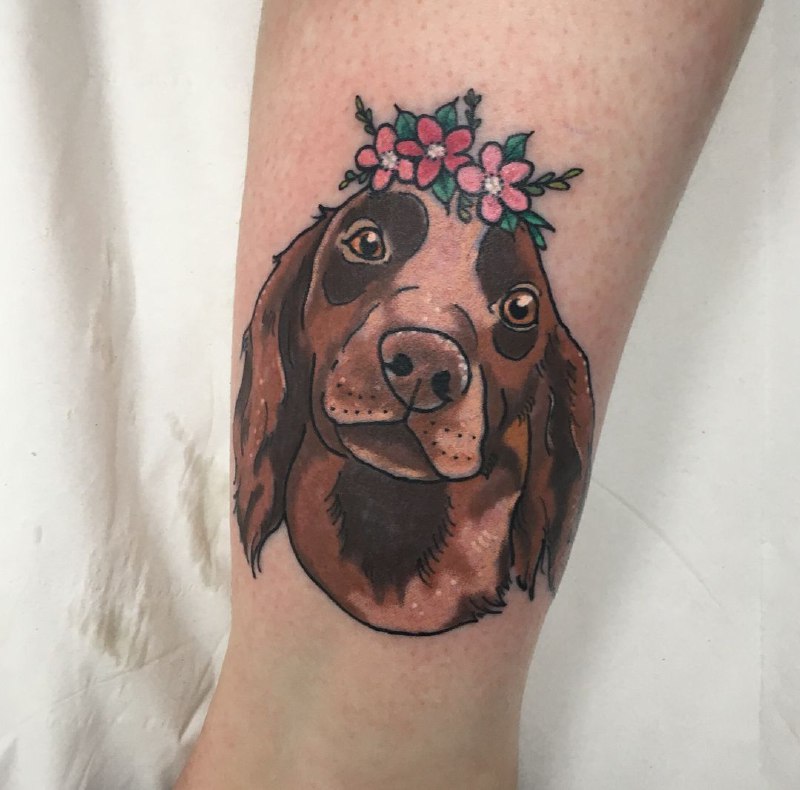 15 Cocker Spaniel Tattoo Ideas 10