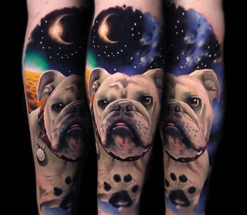 15 English Bulldog Tattoo Ideas 11