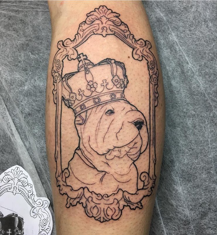 15 Ideas for Shar Pei Tattoo 10