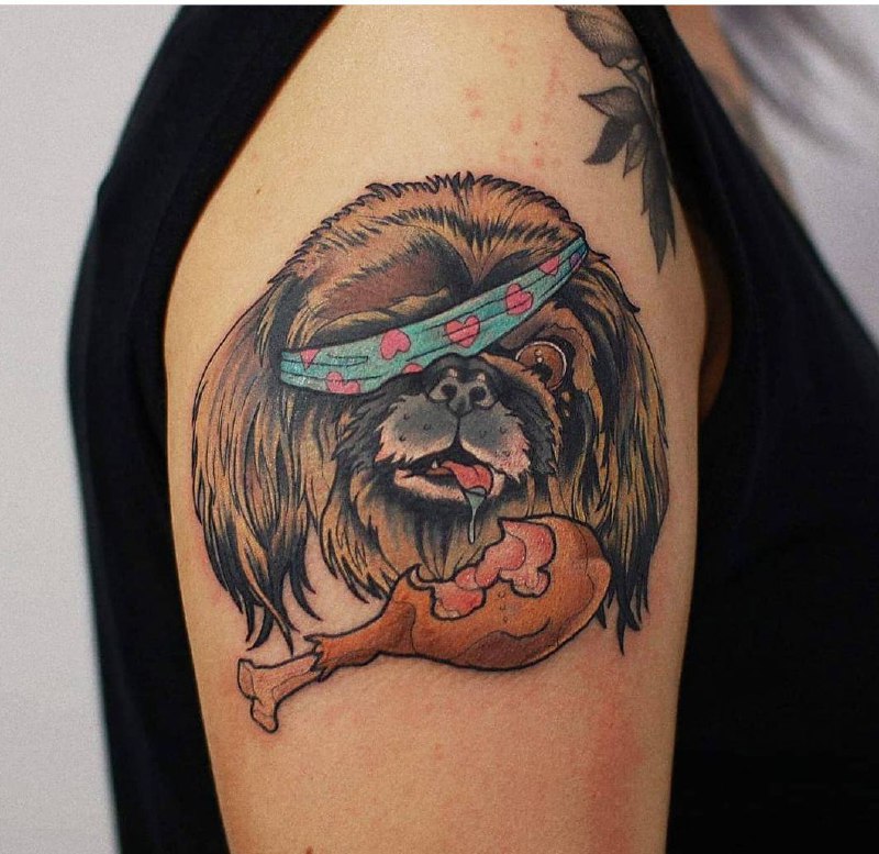 15 Ideas for Pekingese Tattoo 11