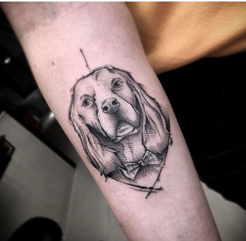 15 Cocker Spaniel Tattoo Ideas 10