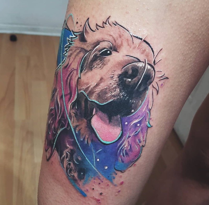 15 Cocker Spaniel Tattoo Ideas 11