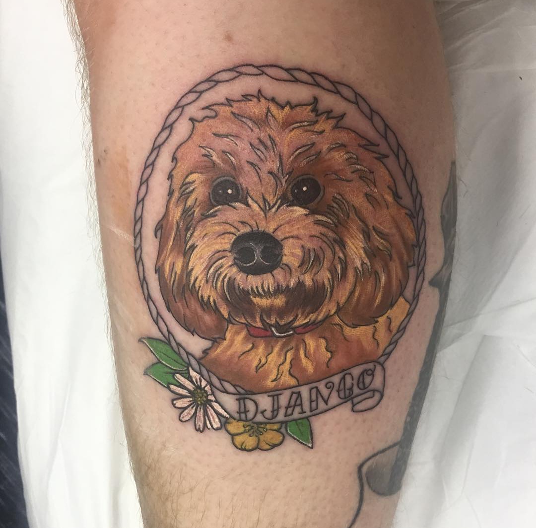 15 Labradoodle Tattoo Ideas 11