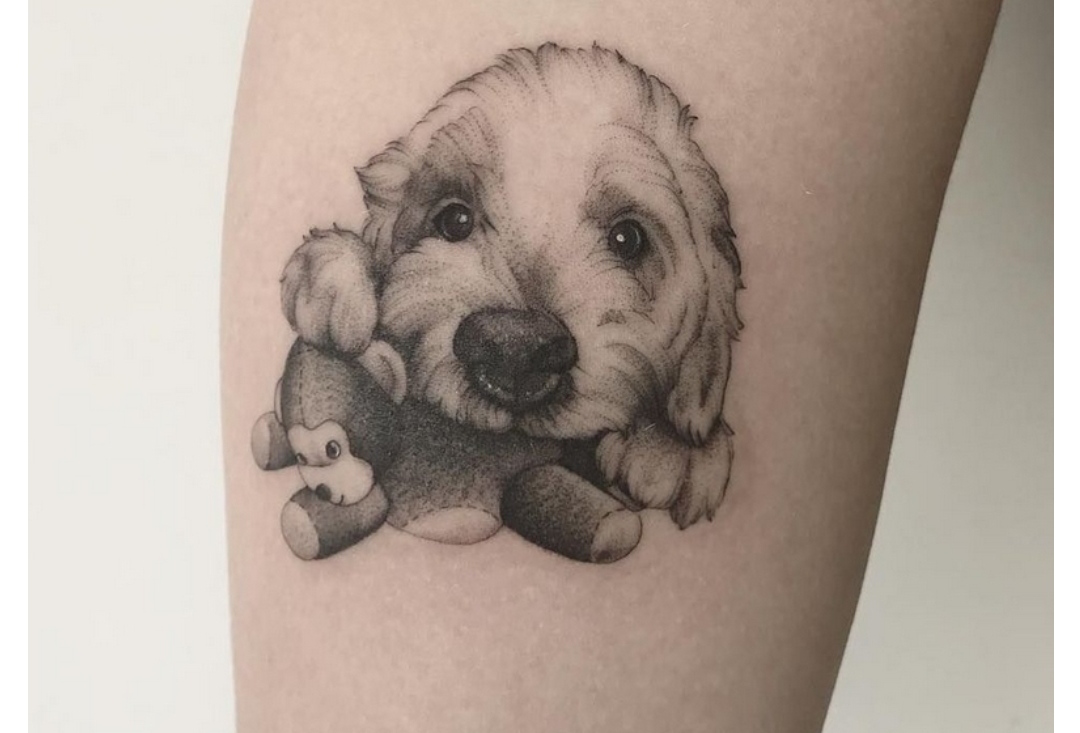 15 Labradoodle Tattoo Ideas 9