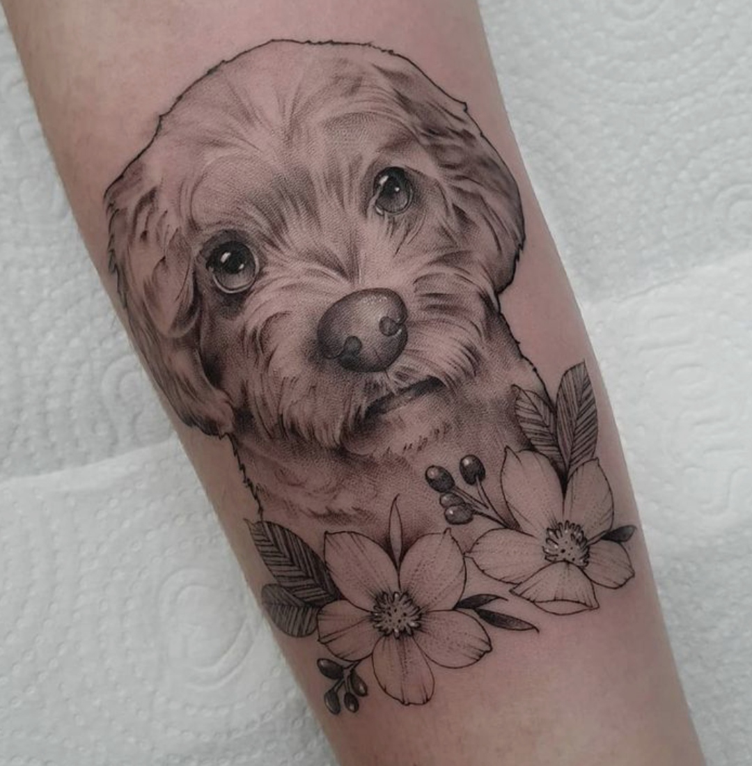 15 Labradoodle Tattoo Ideas 11