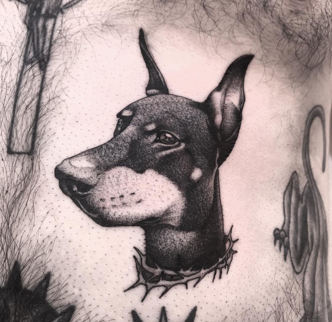 15 Doberman Pinscher Tattoo Ideas 9