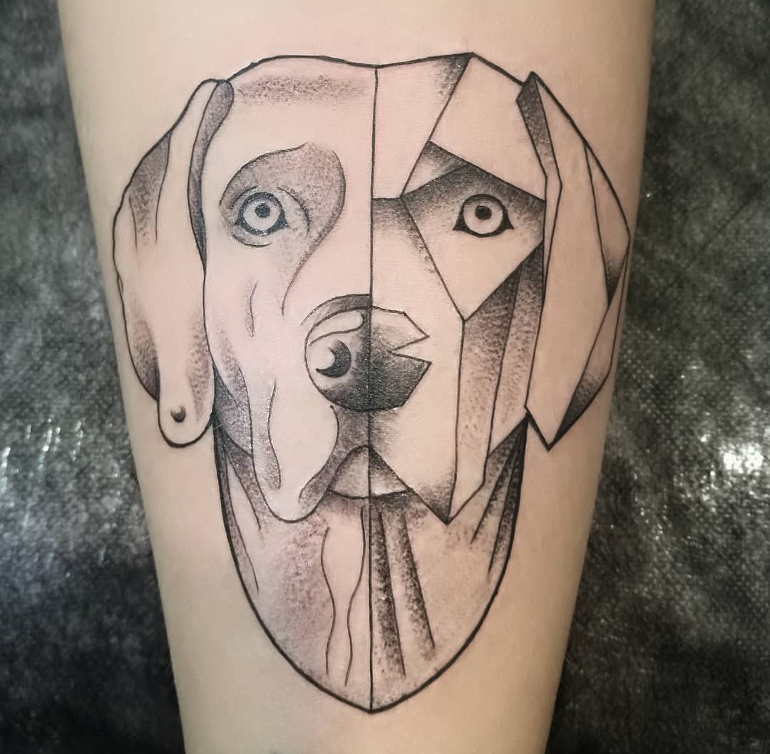15 Ideas for a Weimaraner Tattoo 9