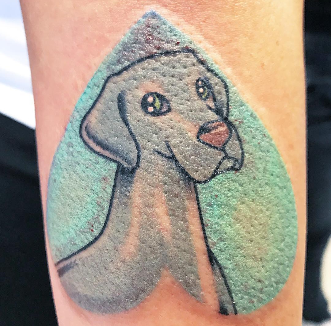 15 Ideas for a Weimaraner Tattoo 9