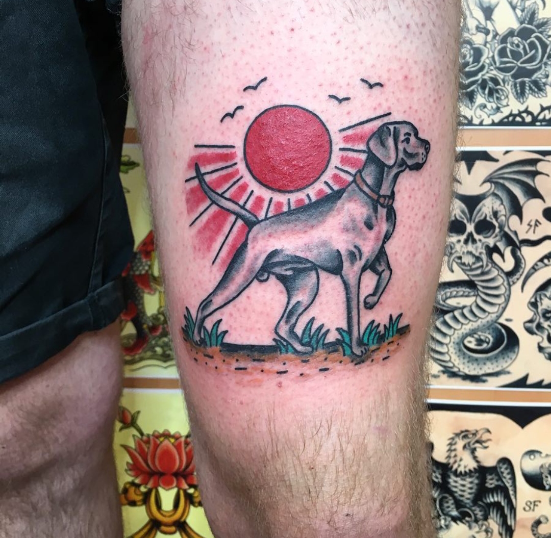 15 Ideas for a Weimaraner Tattoo 10