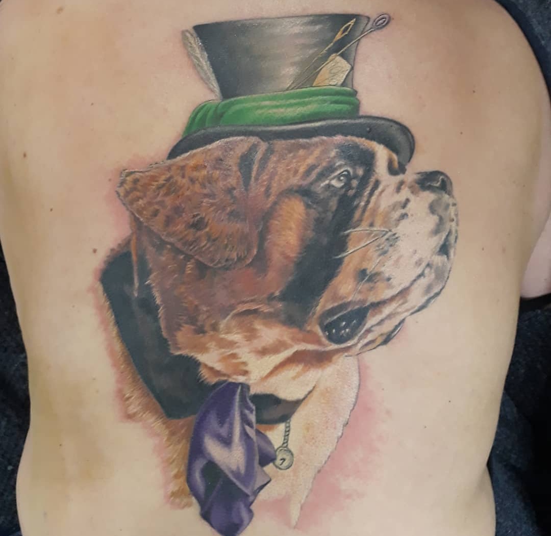 15 St Bernard Tattoo Ideas 11