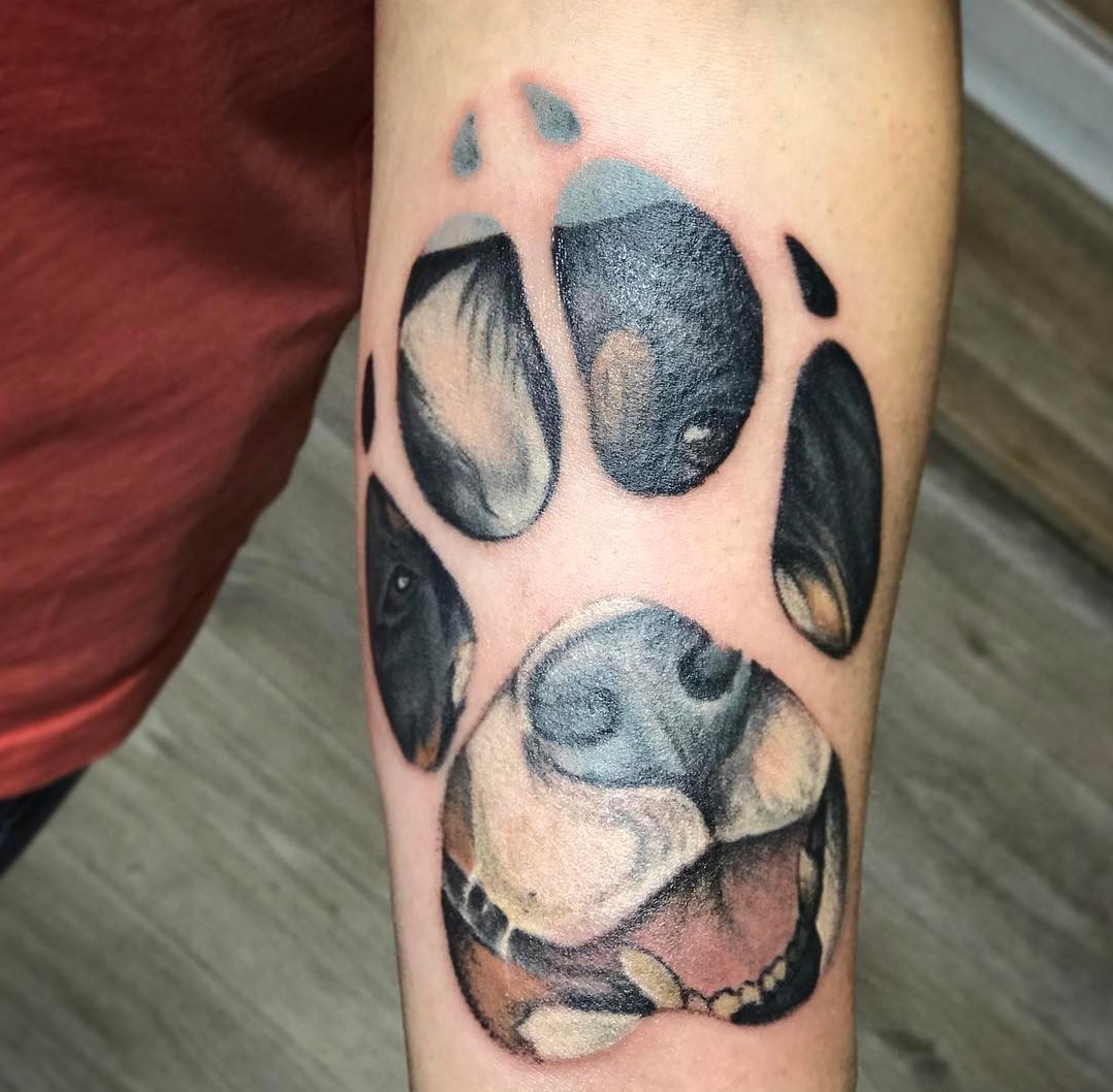 15 Bernese Mountain Dog Tattoo Ideas 11