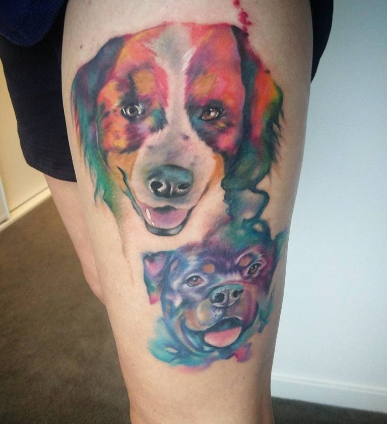 15 Bernese Mountain Dog Tattoo Ideas Page 4 of 5