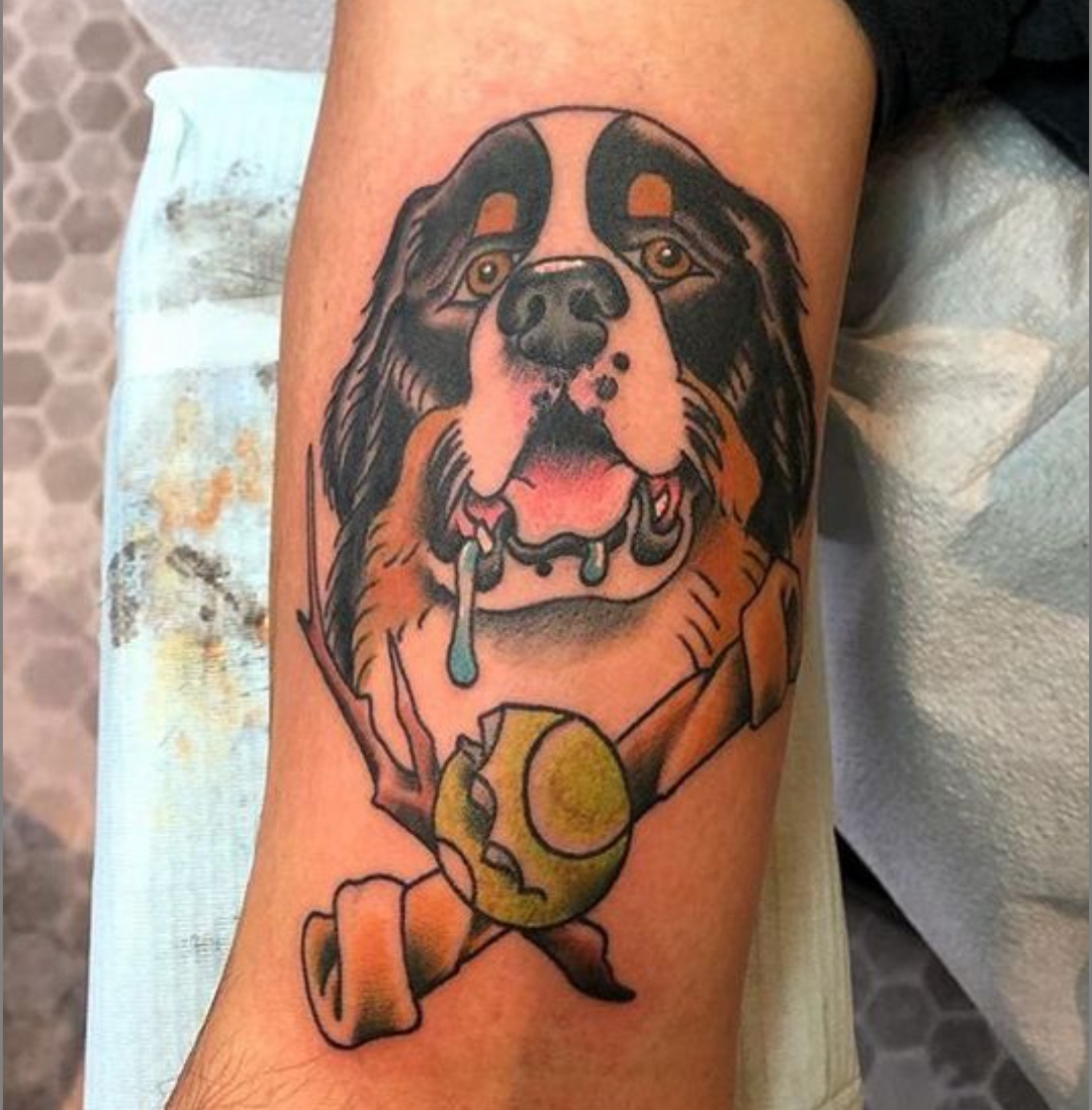 15 Bernese Mountain Dog Tattoo Ideas 11