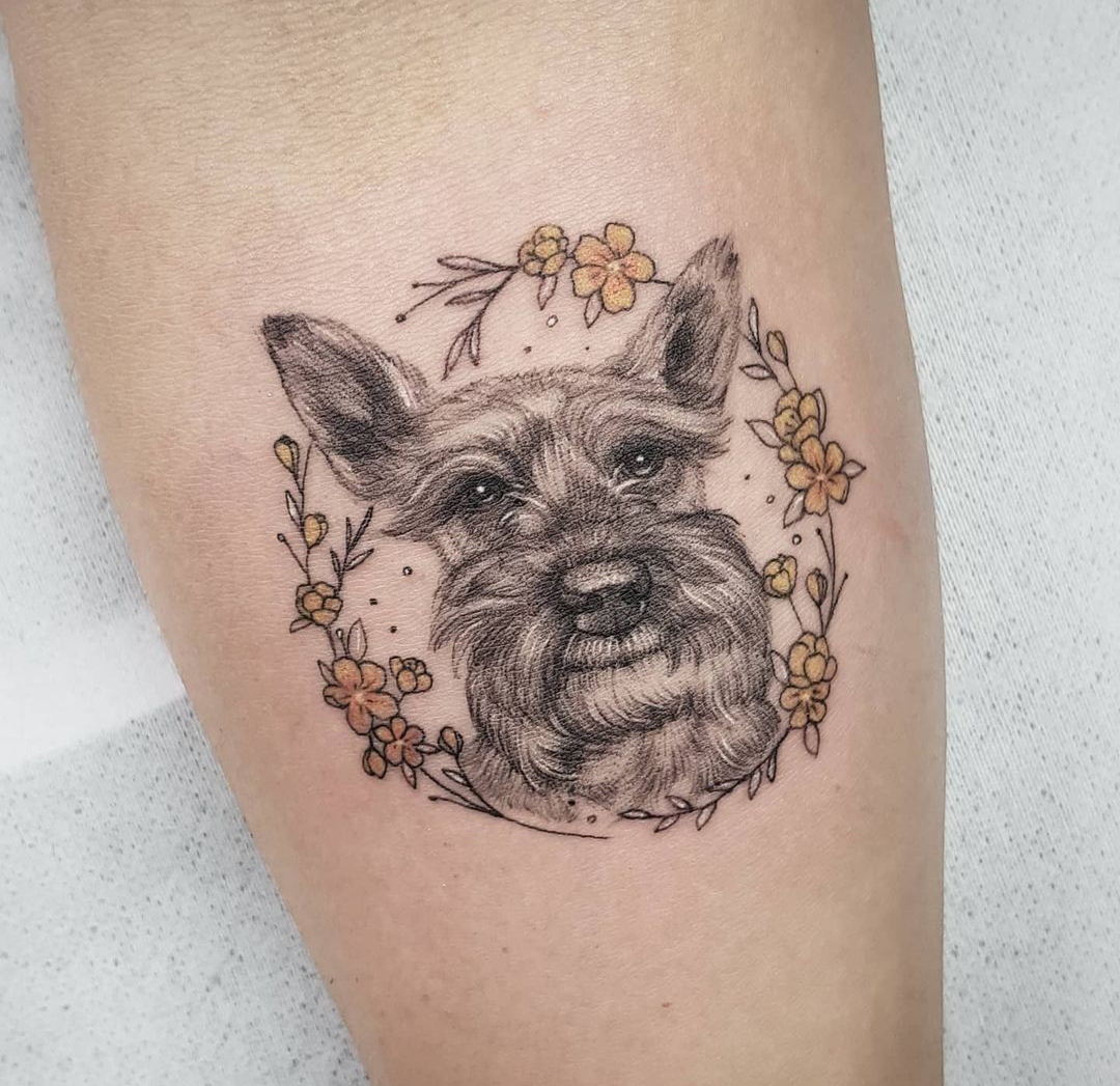 15 Ideas for Schnauzer Tattoo 10
