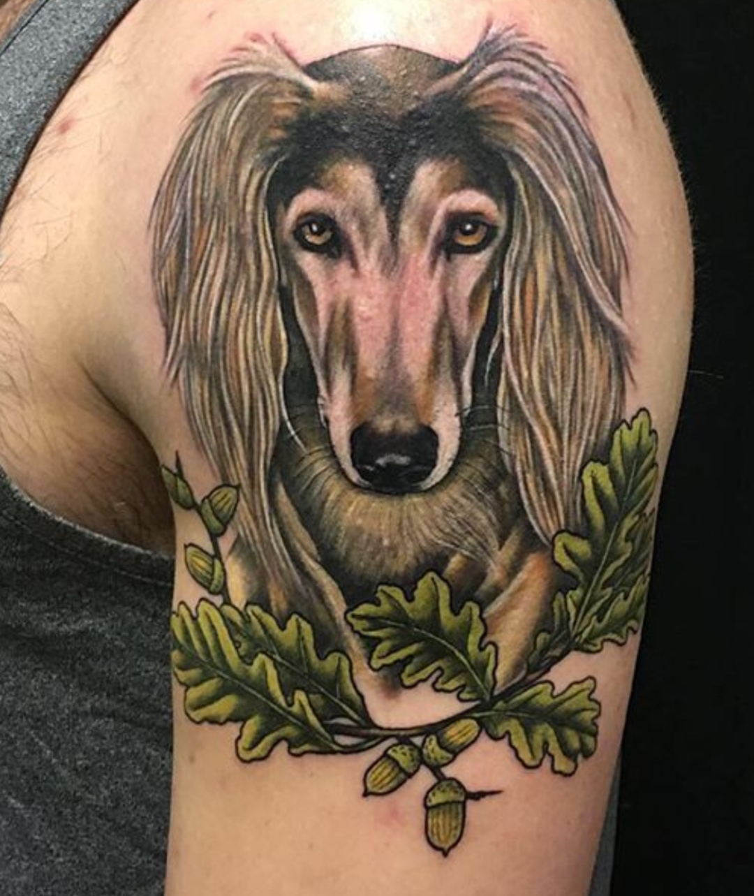 15 Afghan Hound Tattoo Ideas 10