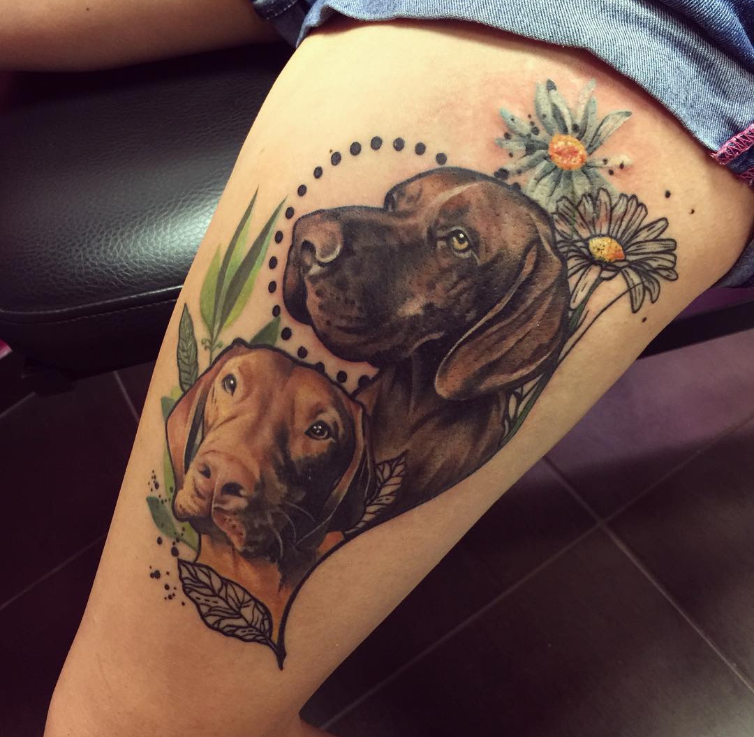 15 Vizsla Tattoo Ideas 9