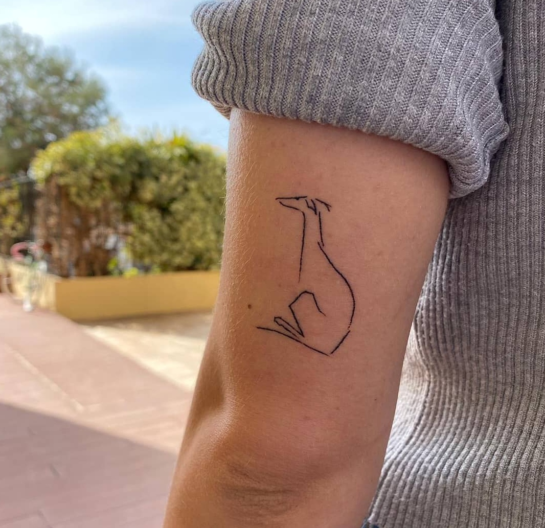 15 Greyhound Tattoo Ideas 9