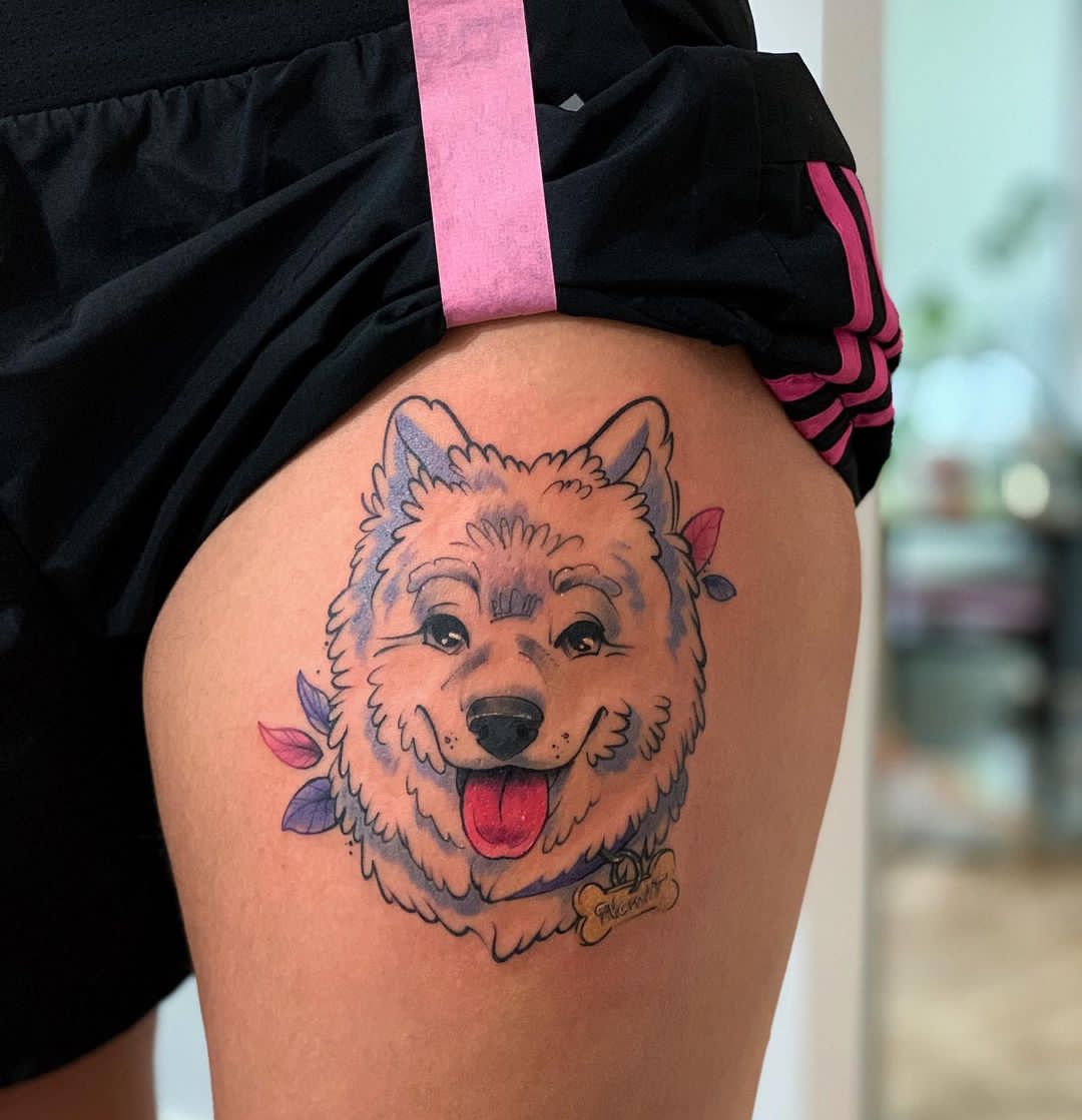 15 Ideas for Samoyed Tattoo 11