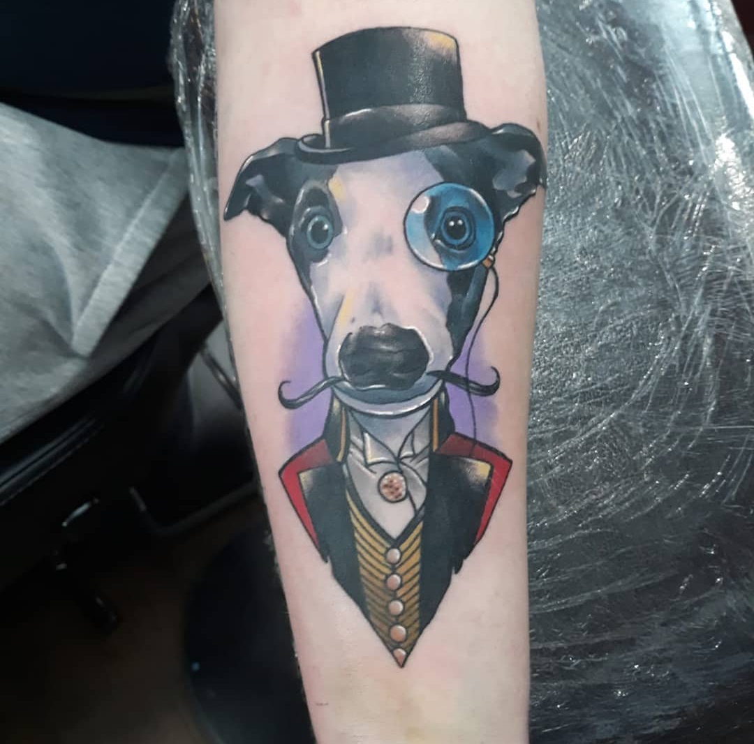 15 Ideas for Whippet Tattoo 9