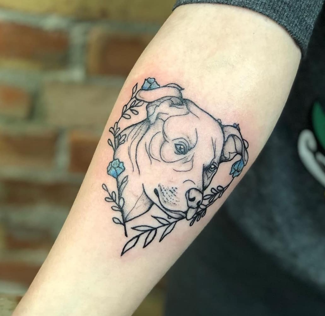 15 Ideas for Staffordshire Bull Terrier Tattoo 10