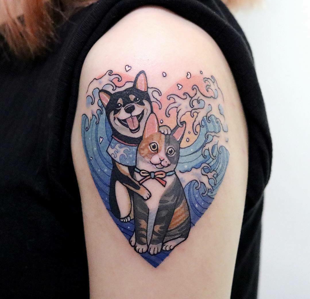 15 Ideas for Shiba Inu Tattoo 10