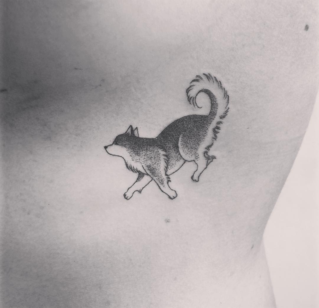 15 Alaskan Malamute Tattoo Ideas 11